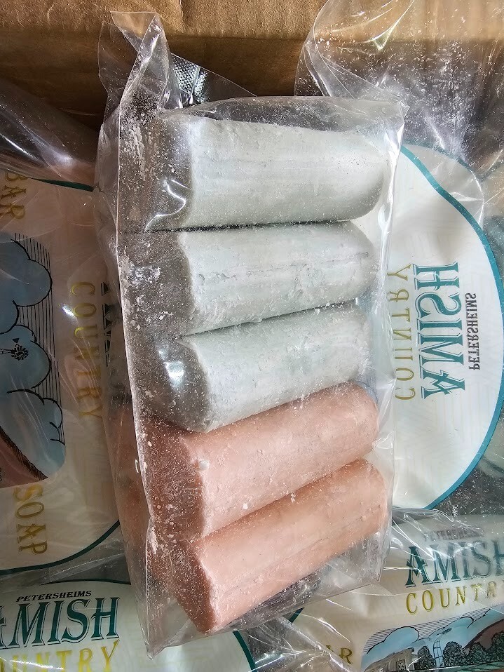 Amish Farms Natural Bar Soap (10 Bars) – 2 Bag Double Deal – VEGAN USA TN MADE