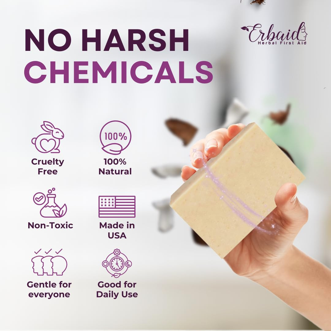 Eczema Soap Bar for Face and Body – All Natural Dermatitis, Psoriasis Treatment
