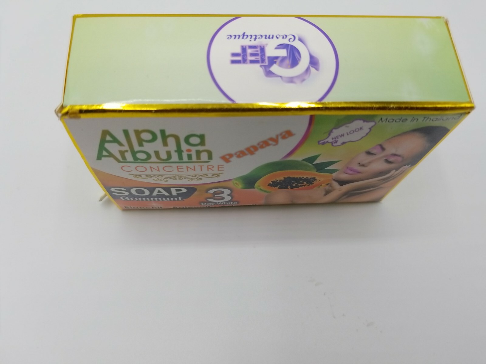 Alpha Arbutin Concentre Papaya Soap Gommant 3 Day White 200g