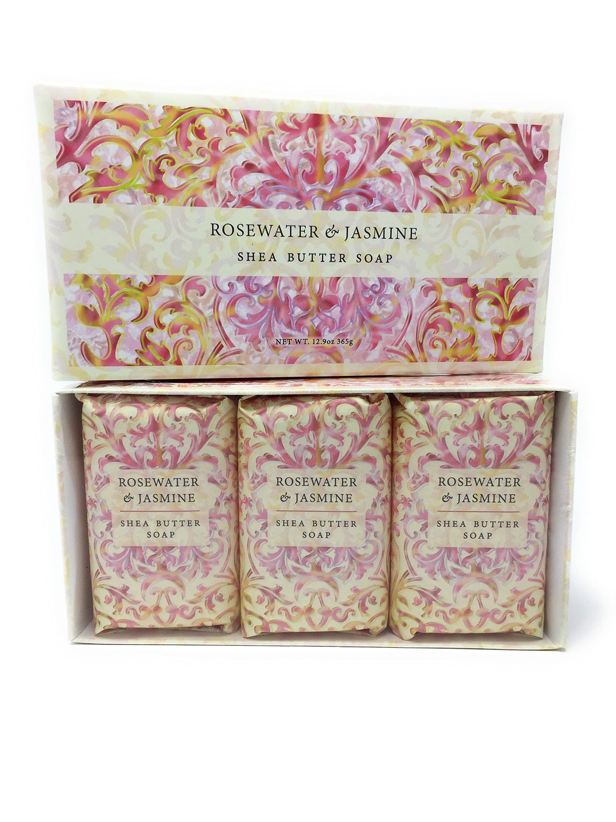 Rj Skin Cleaning Agent Gift Box Soap Pack 3 Luxurious Shea Butter Scents