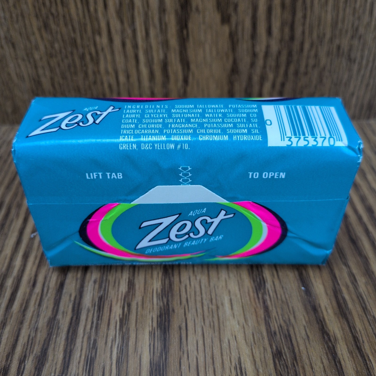 Vintage NOS Zest Aqua Deodorant Beauty Bar Soap 5.5oz Bath Size Made In USA