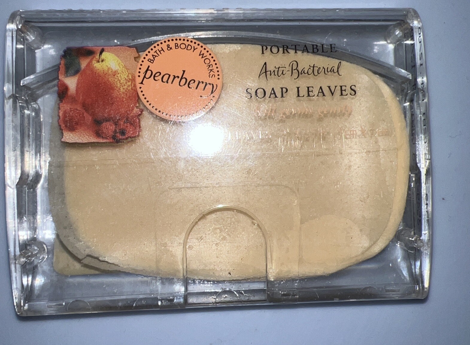 NEW Vtg Bath And Body Works Portable Anti Bac Soap Leaves Pearberry Sealed