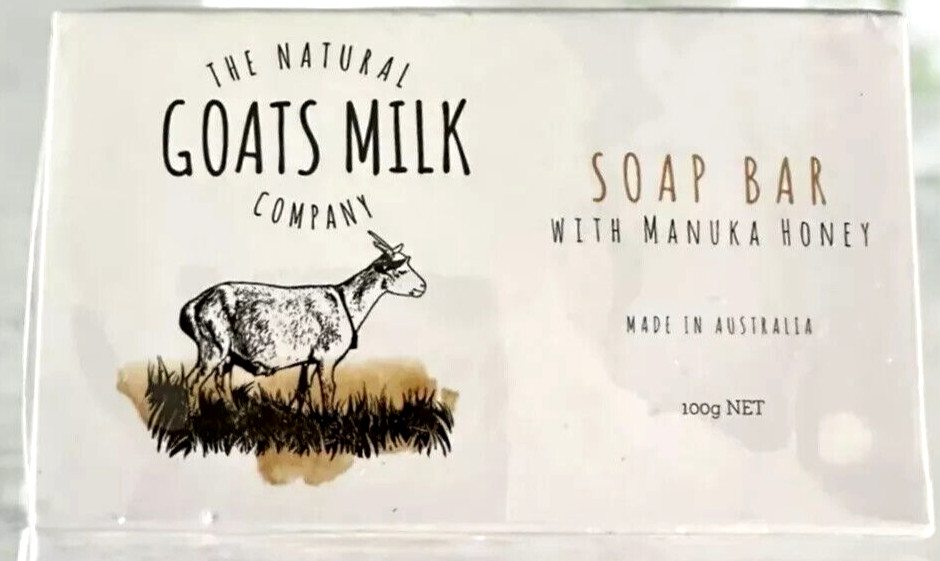 The Natural Goats Milk Company Soap Bar 3 Pack with Manuka Honey New & Sealed