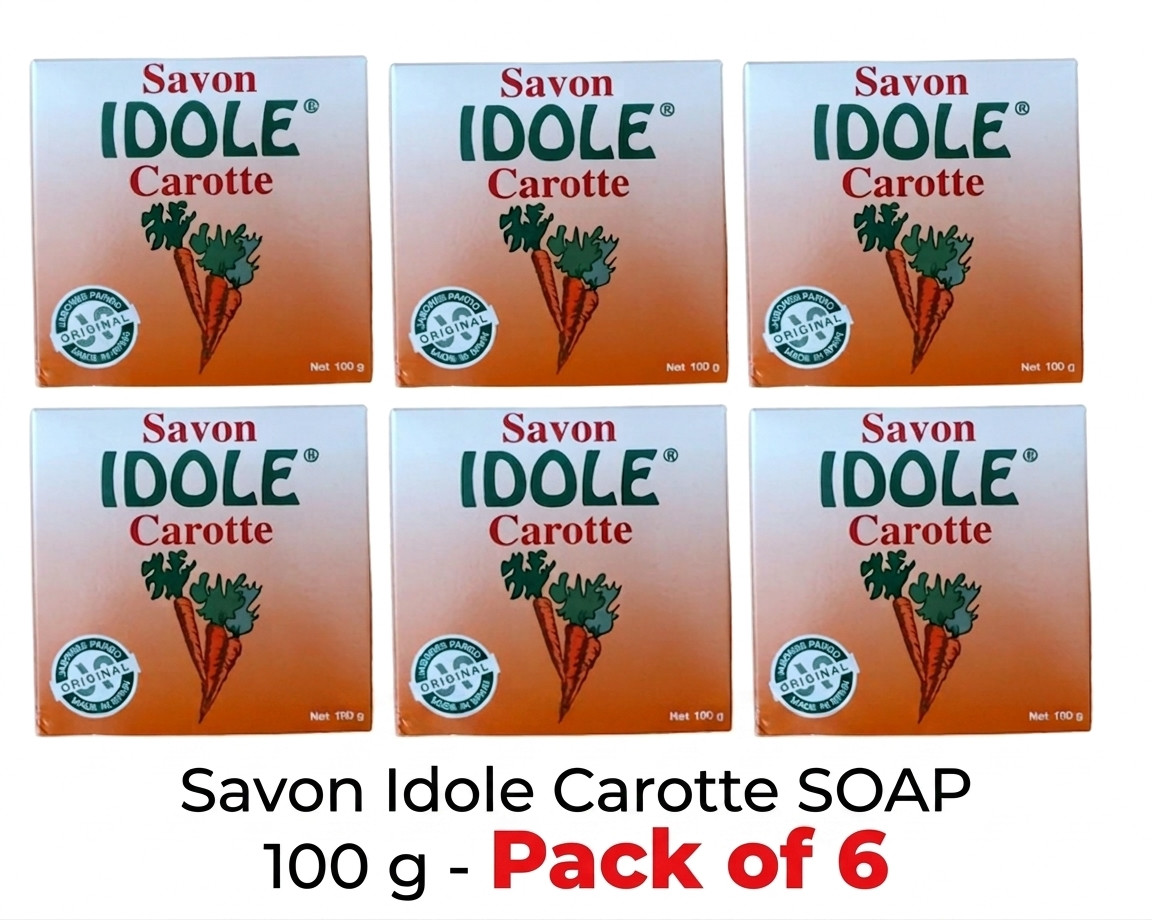 6 – Pack IDOLE Carrot Soap 100g each Made In EU.