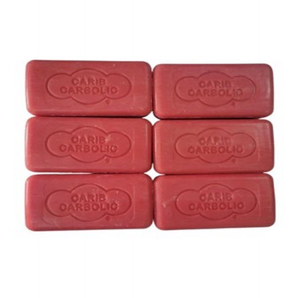 6 Bars Jamaican Carib Carbolic Germicidal Soap 125g Each