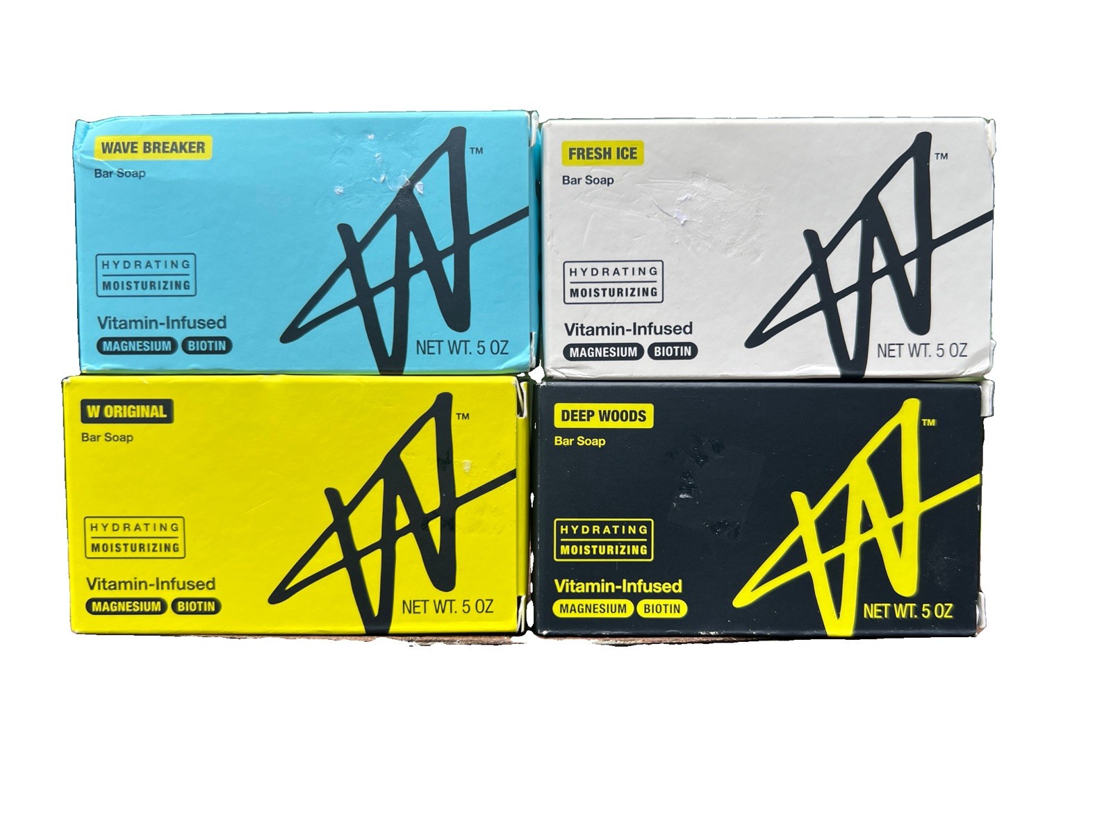 W by Jake Paul Fresh Ice,Wave Breaker,Deep Woods,Org. 5oz Bar Soap| Moisturizing