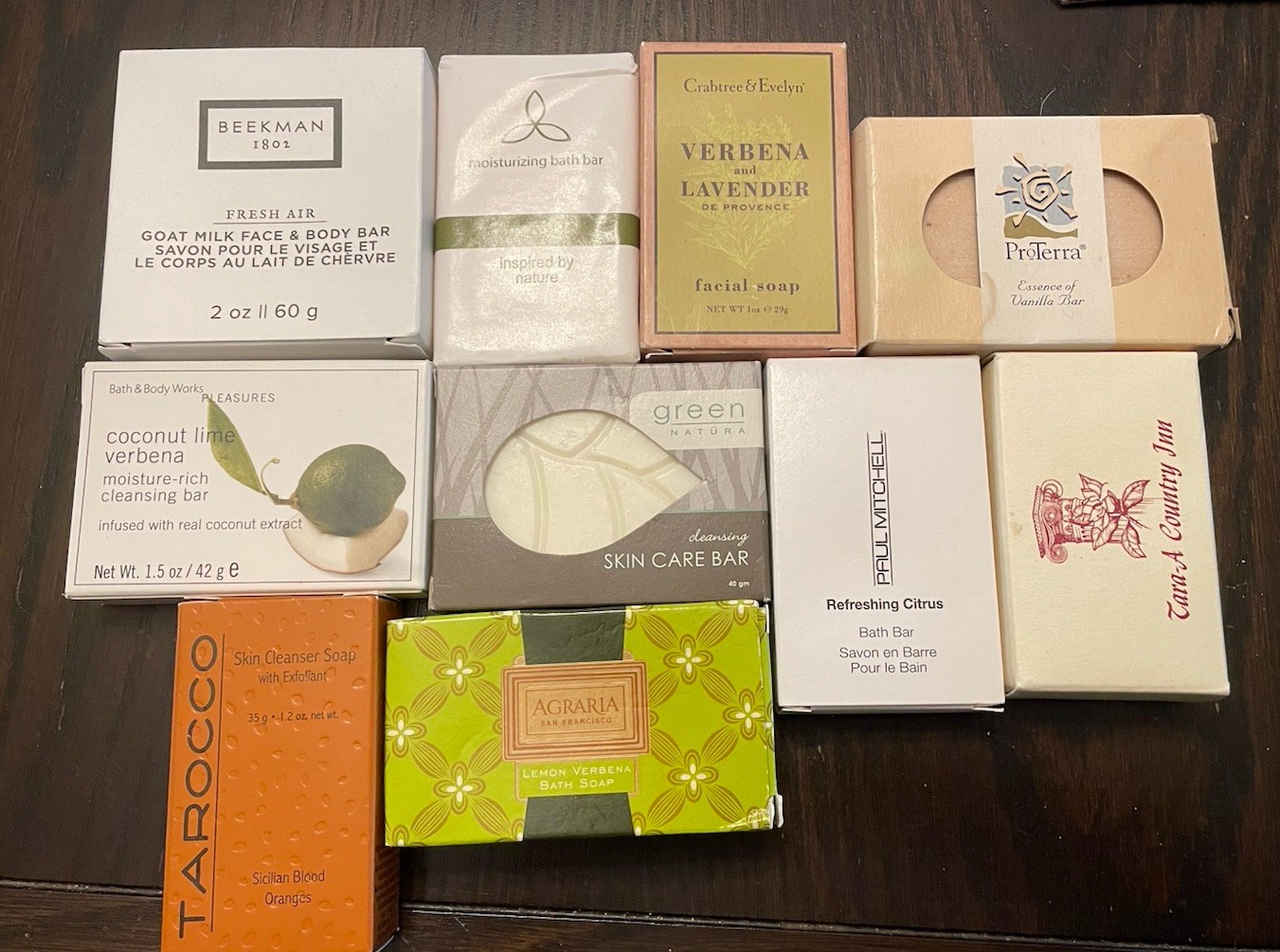 Lot (10) Small Soaps Mixed