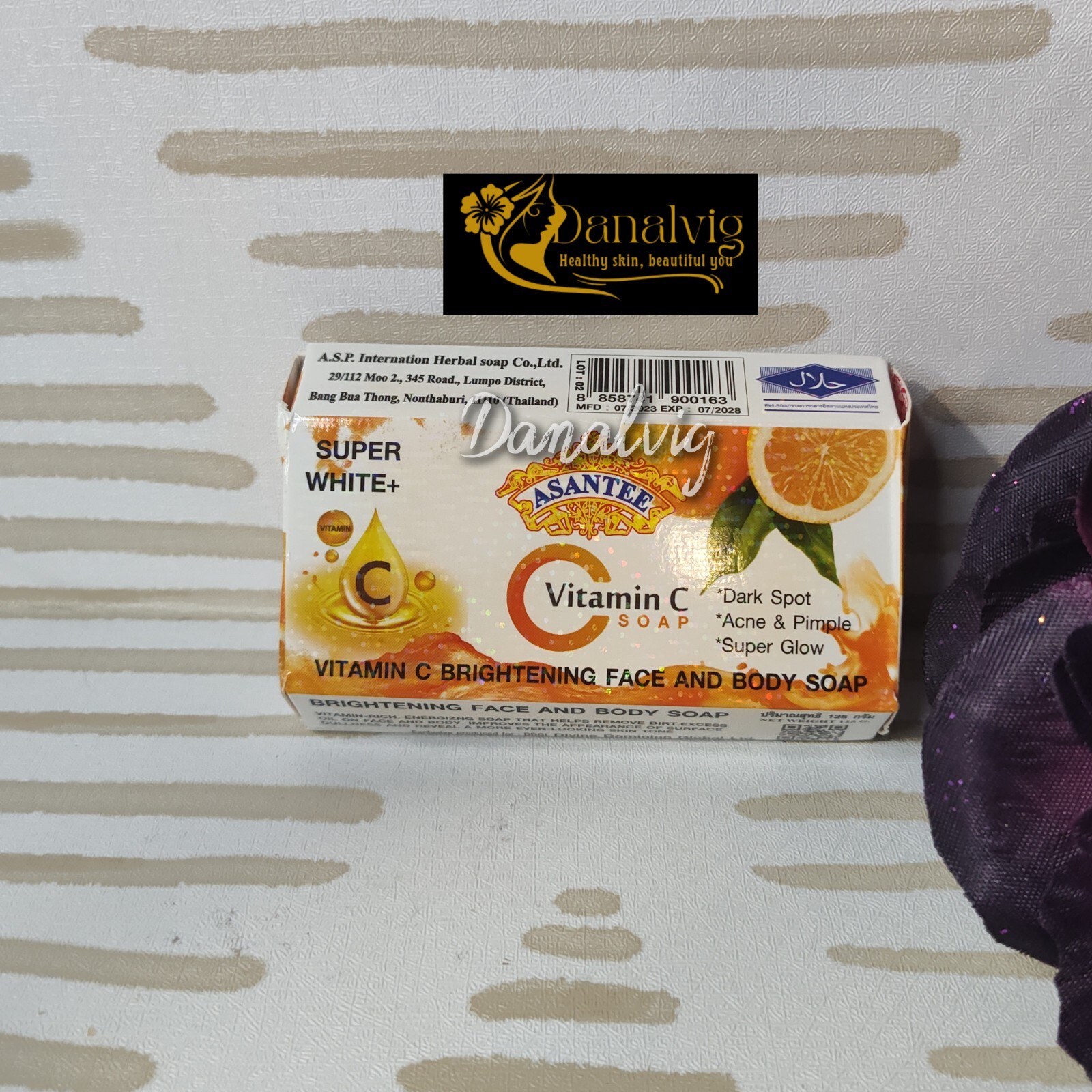 X1. 125g Soap Vitamin C Asantee Face And body Brightening Soap Anti Acne