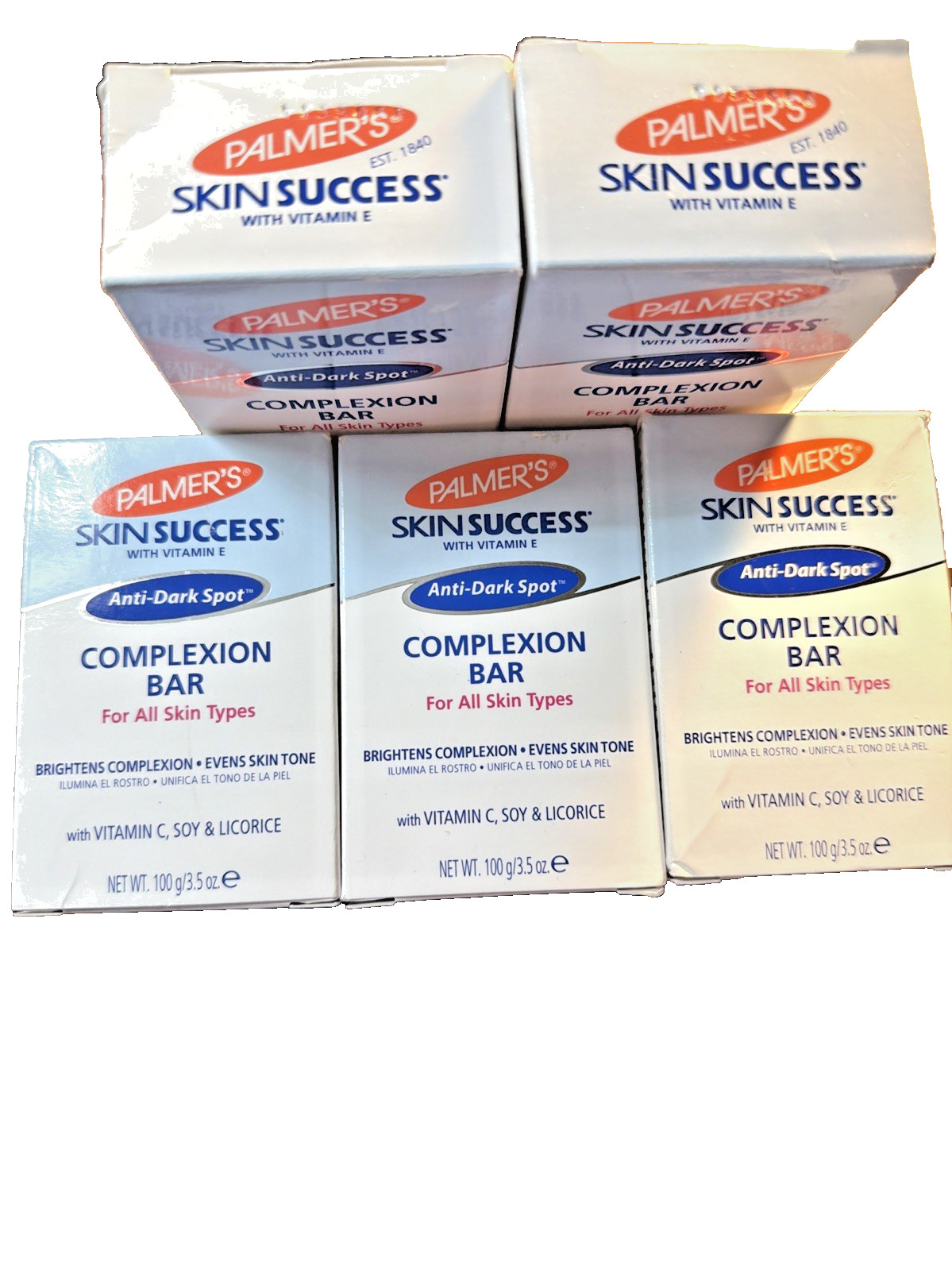 6 PK Palmers Skin Success Complexion Bar Anti Dark Spot Soap Vit C & E Brighten
