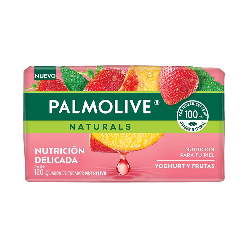 Palmolive Naturals Yoghurt Frutas Bar Soap Nutrición Delicada 120g