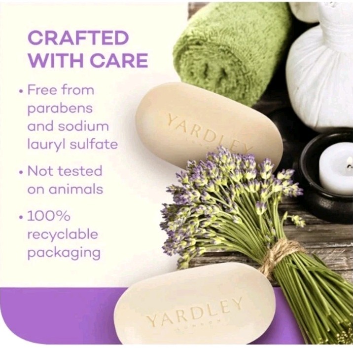 § YARDLEY LONDON (1) 4.0 Oz.🪻🫧 ●ENGLISH LAVENDER●🪻🫧 ≈NOURISHING≈ Bath Bars.