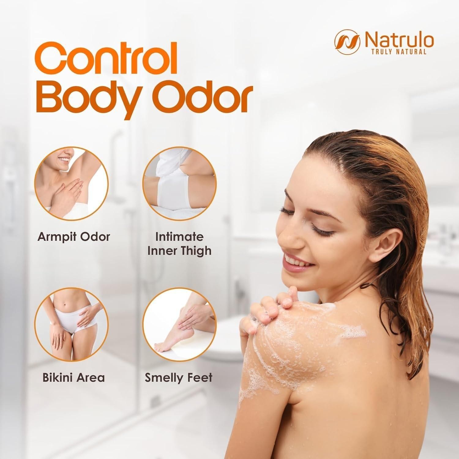 Natrulo Persimmon Soap Bar for Body Odor Control – Purifying Deodorizing Body