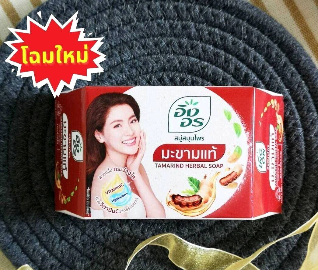 3x 85g Ing On Tamarind Herbal Soap Anti Acne Dark Spots Moisture Brighten Skin