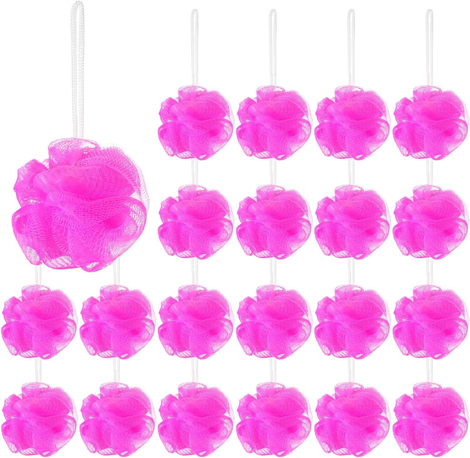 Shellwei 24 Pcs Loofah Sponge Bulk Mini Shower 3 Inch As Picture Shown
