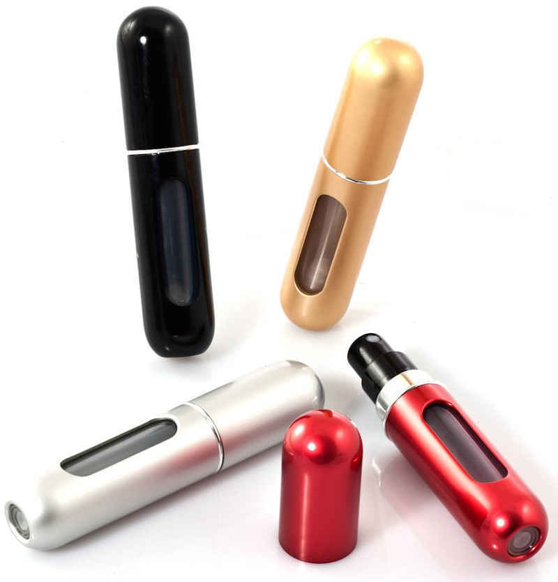 5ml Mini Refillable Perfume Atomizer Bottle for Travel Spray Scent Pump Case