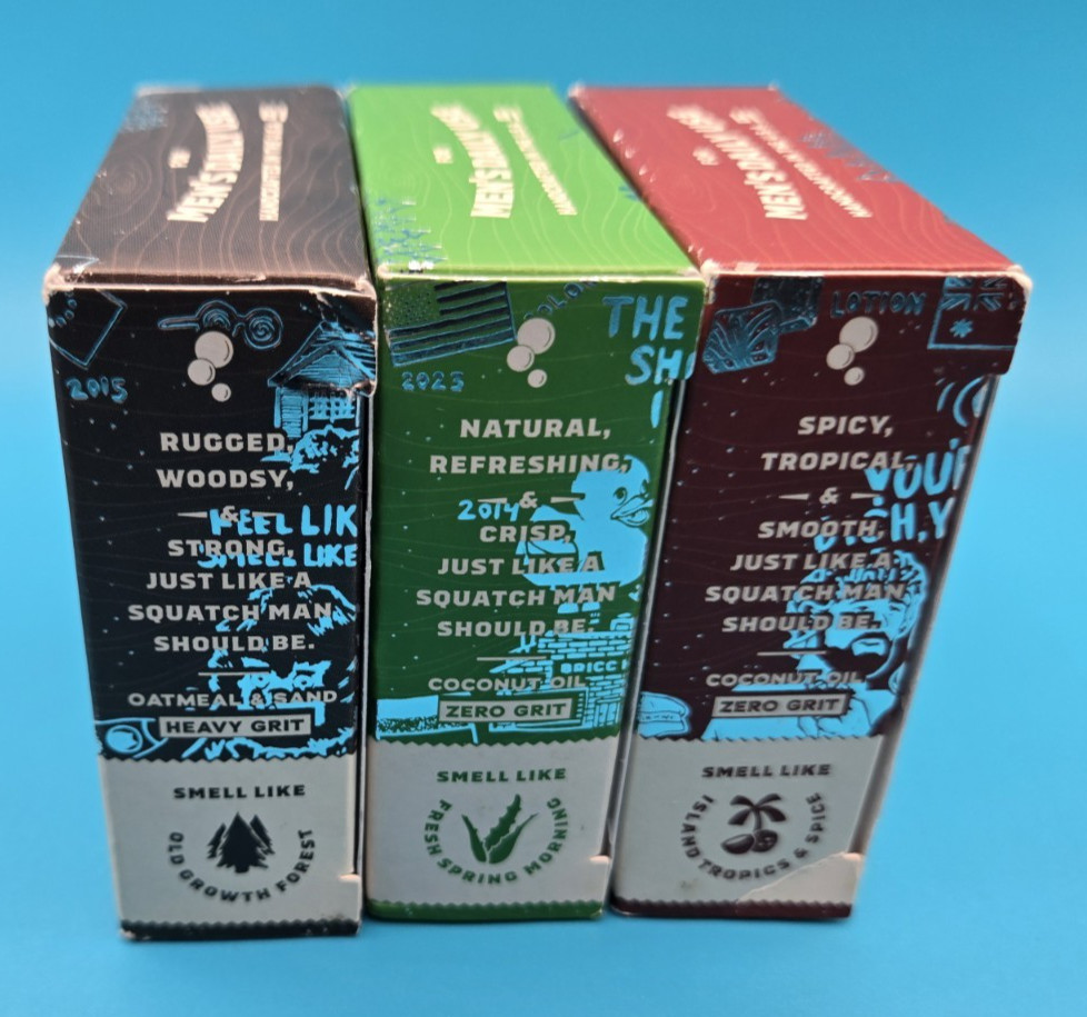 Dr Squatch 10th Anniversary Bundle Of 3; Cool Fresh Aloe, Bay Rum, And Pine Tar