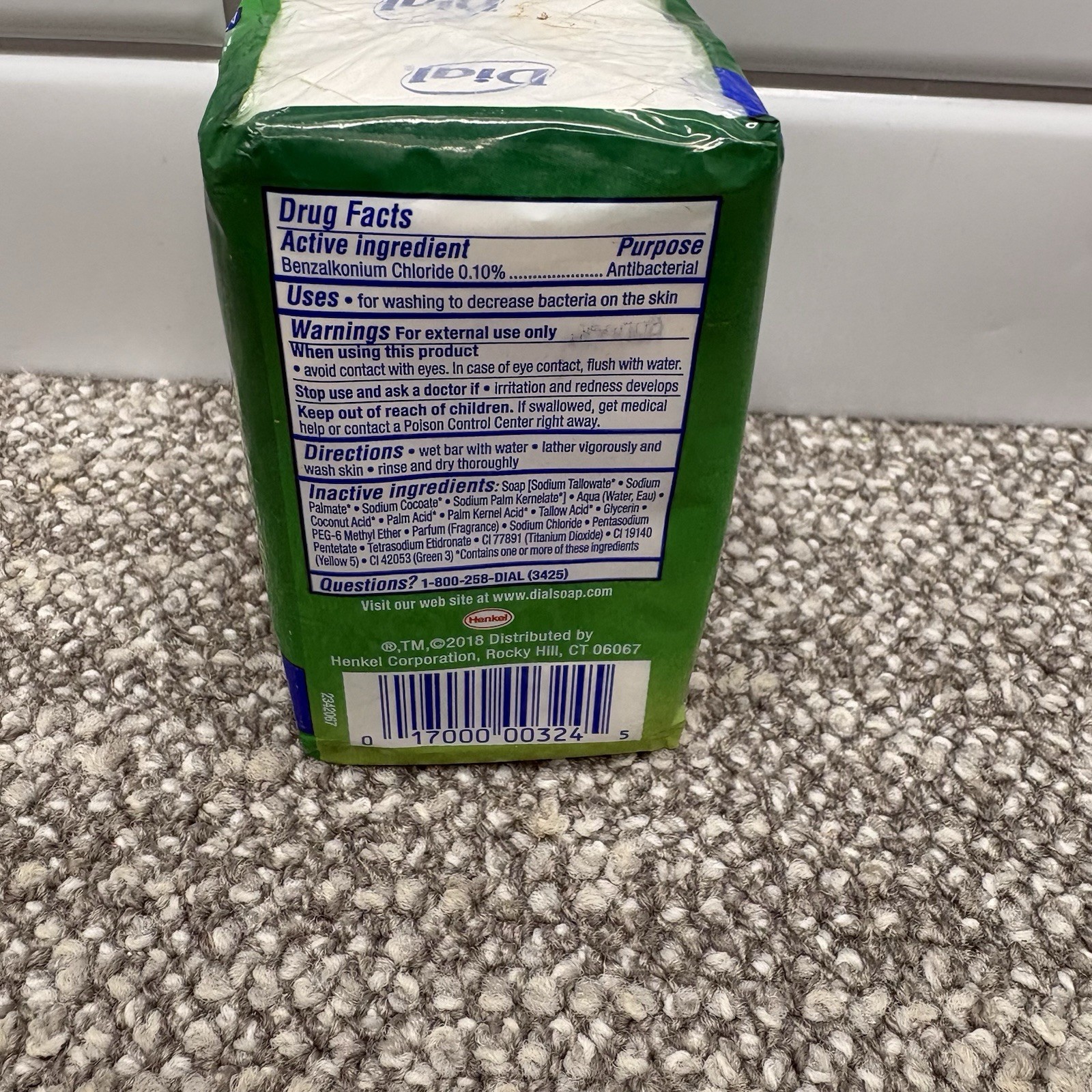 Dial Antibacterial Bar Soap Mountain Fresh Deodorant 4oz (3 Pack) DISCONTINUED
