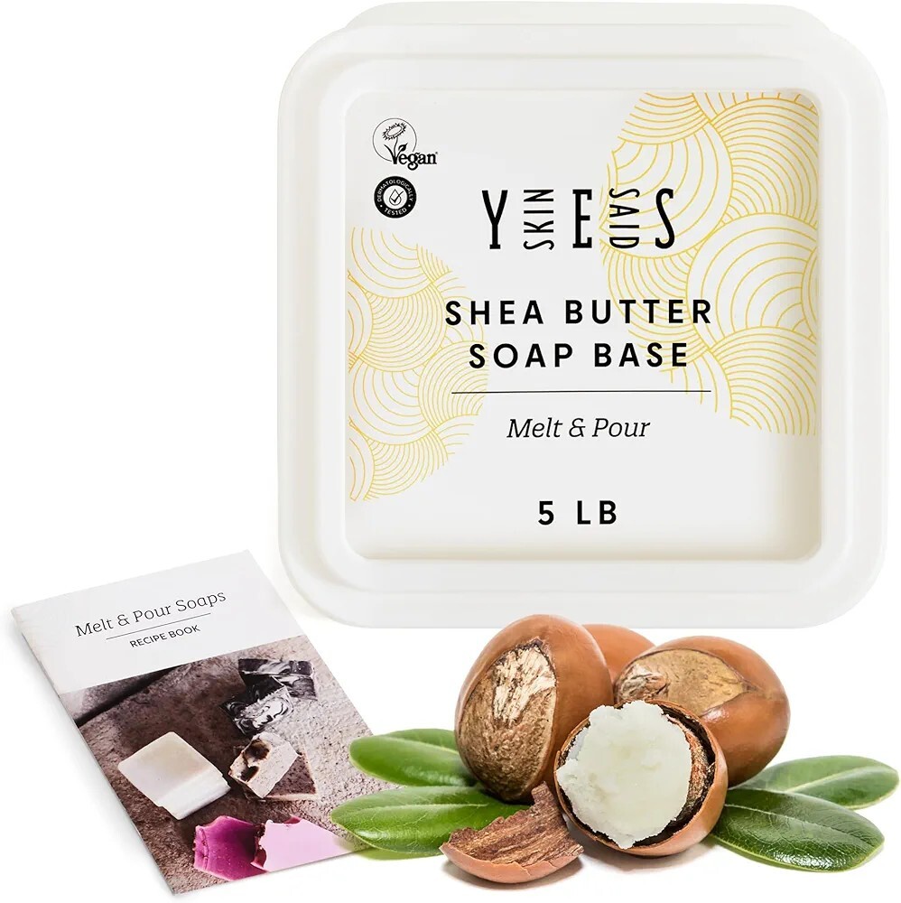 Shea Butter Soap Base – 5 Lb Melt and Pour Soap Base, Organic Shea Butter…
