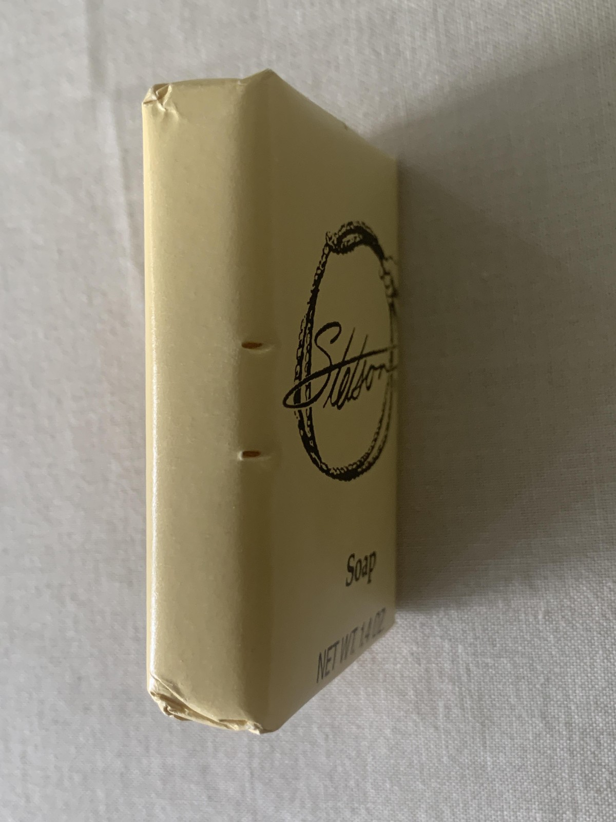 Vintage Stetson Soap Bar 1.4oz Mens Travel Size Beige Case Rectangular Body New