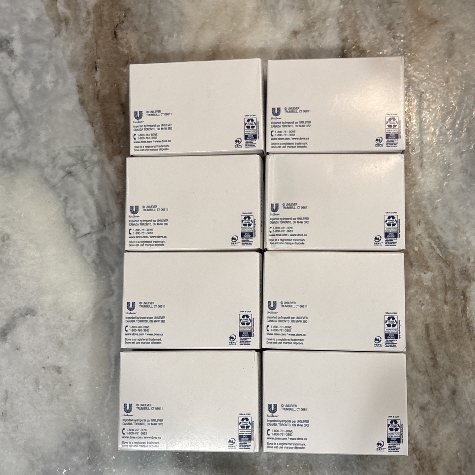 Dove Sensitive Skin 1/4 Moisturizing Cream Bar Soap 3.75 oz 8 Bar Lot