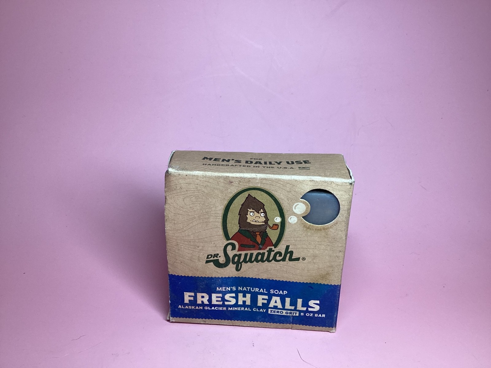 DR. SQUATCH Men’s All Natural Bar Soap – Fresh Falls – Clean Breeze Scent – 5oz
