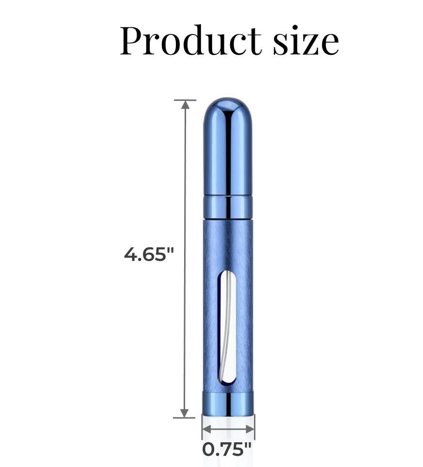 Travel Portable Refillable Perfume Atomizer Bottle 12ML Scent Pump Spray Empty