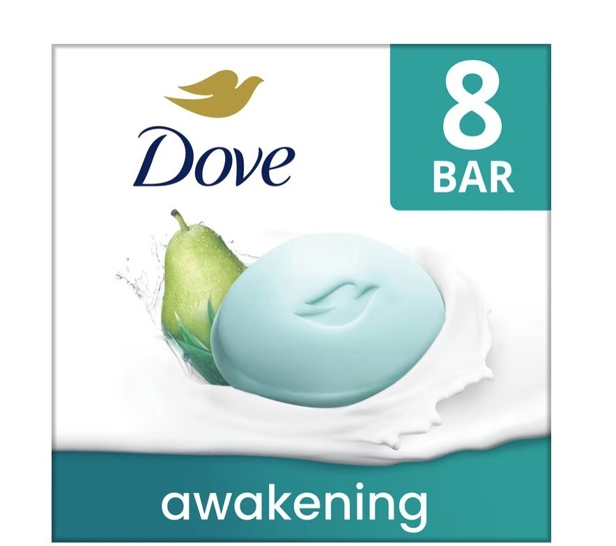 Awakening Gentle Beauty Bar Soap All Skin Type, Pear and Aloe, 3.75 Oz (8