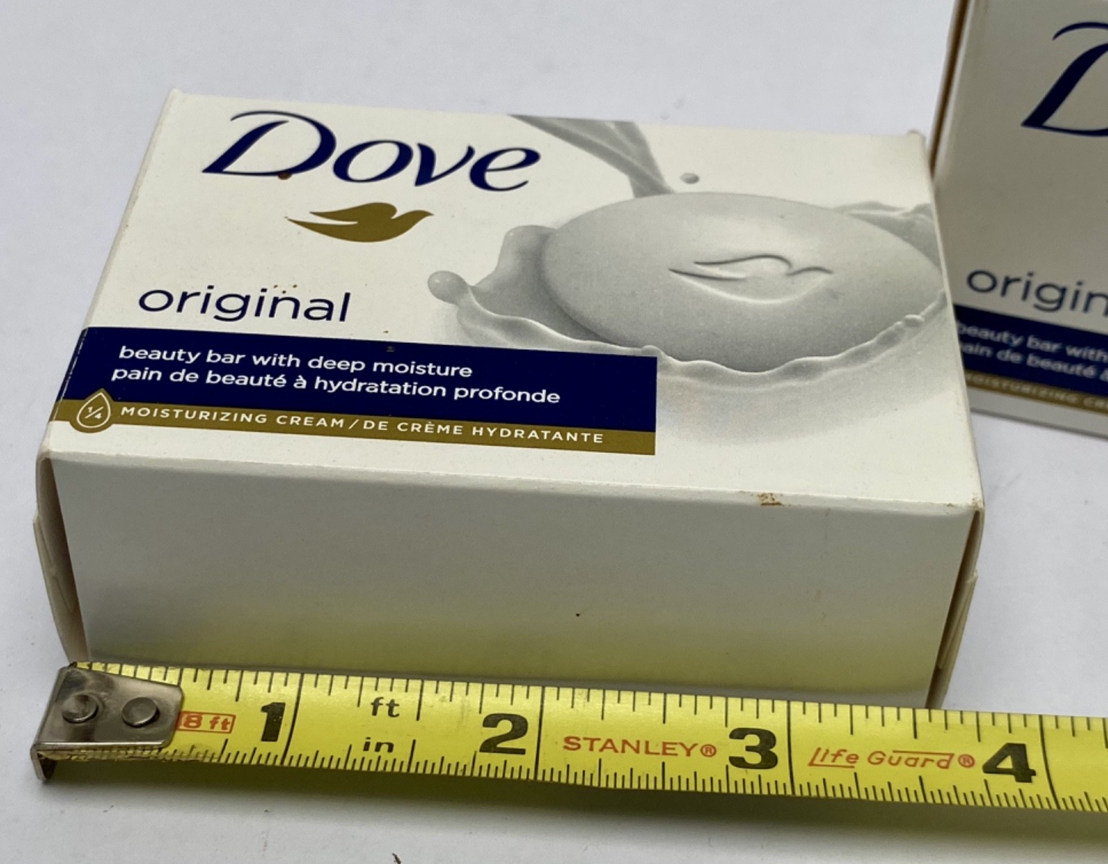 Lot Of Two DOVE White Bar Soap With Moisturizing Cream 3.75 oz 2 New Bars