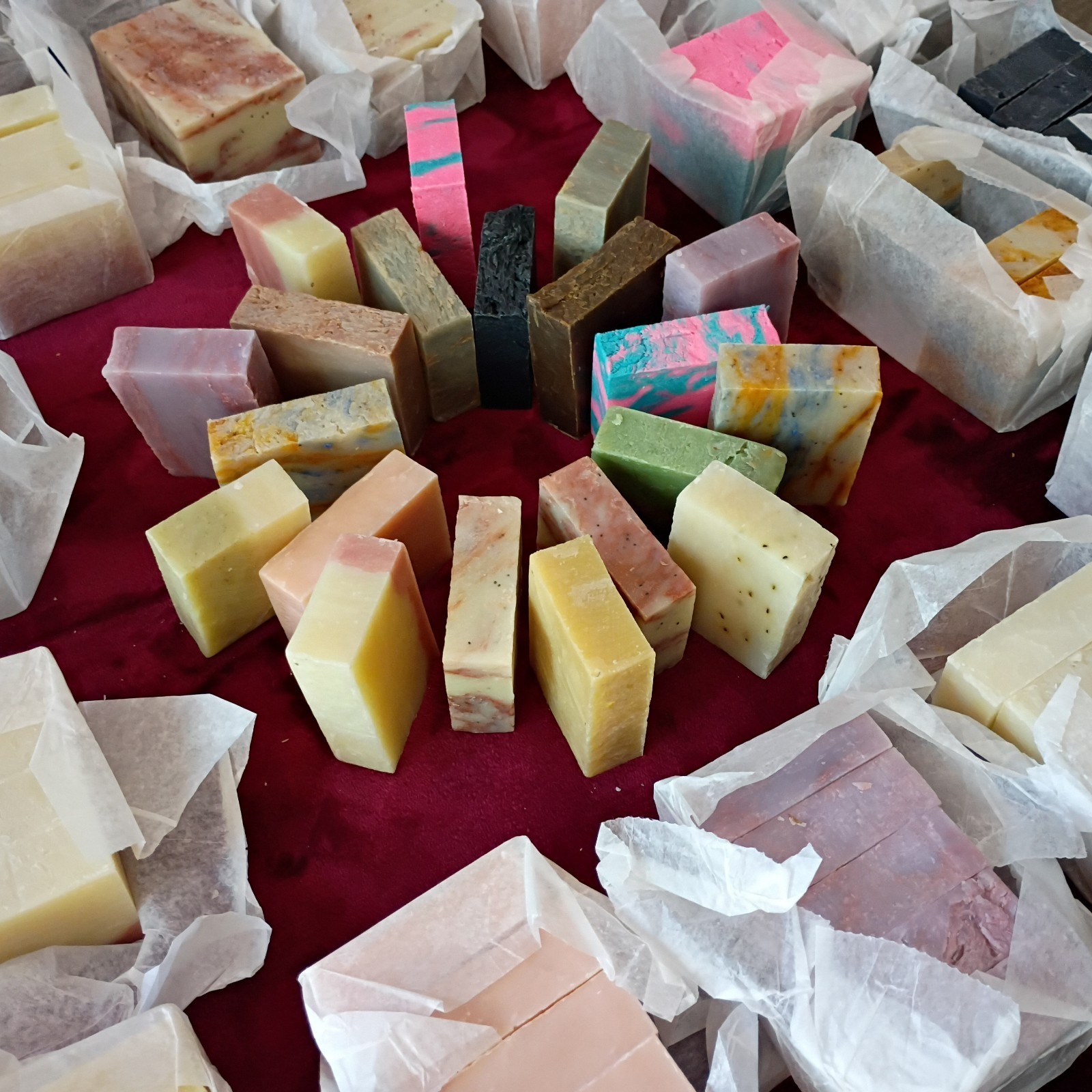 Handmade Lye Soap 6 Bars Natural Castile Organic Variety pack Gifts Camp Bath