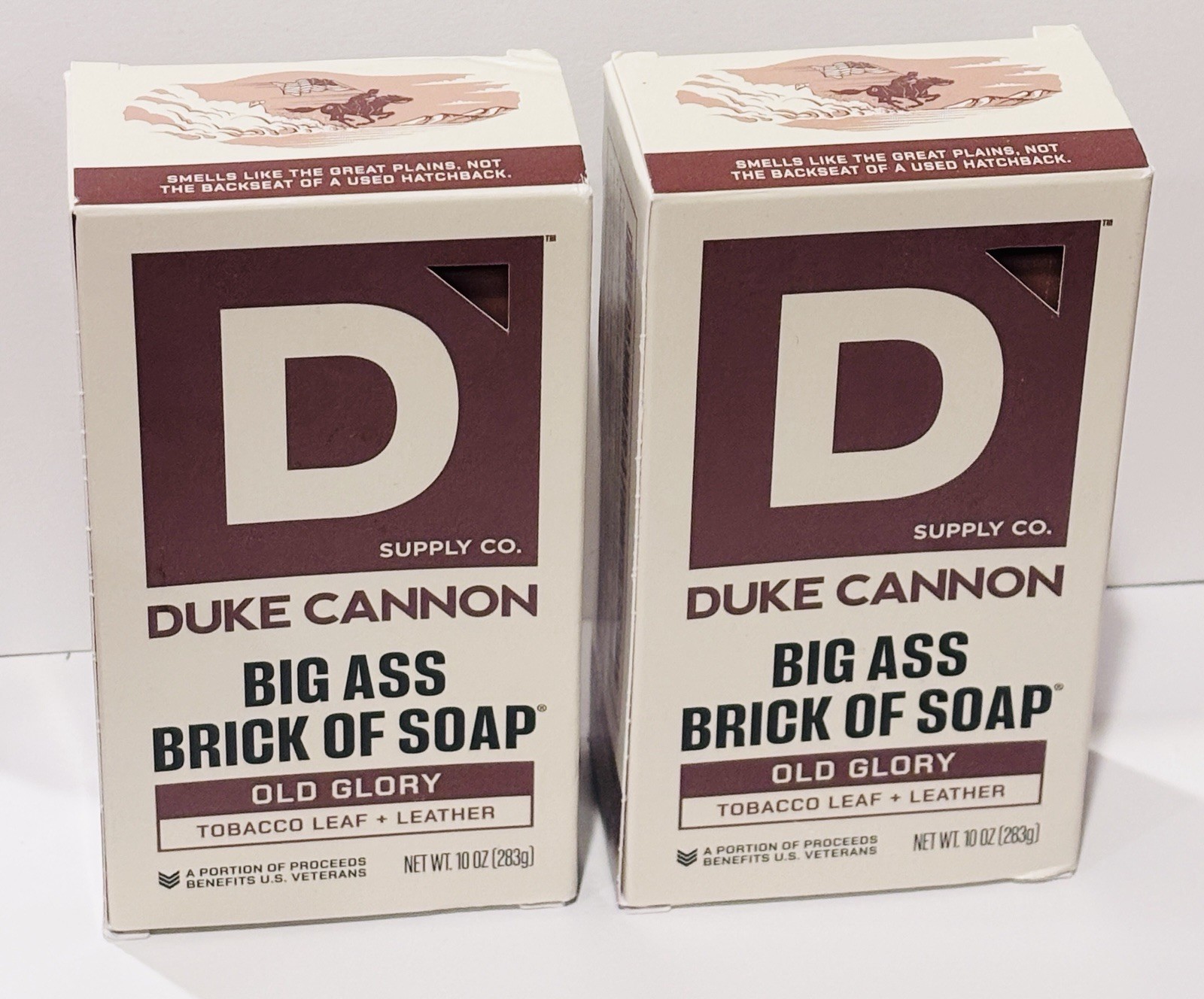 Duke Cannon Supply Co. Old Glory Brick Bar Of Soap 10 Oz – LOT OF 2 – Fast Ship