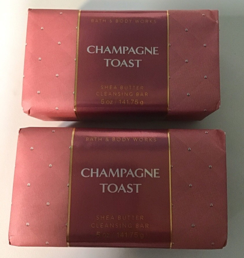 Bath & Body Works Champagne Toast Bar Soap- Pack of 2