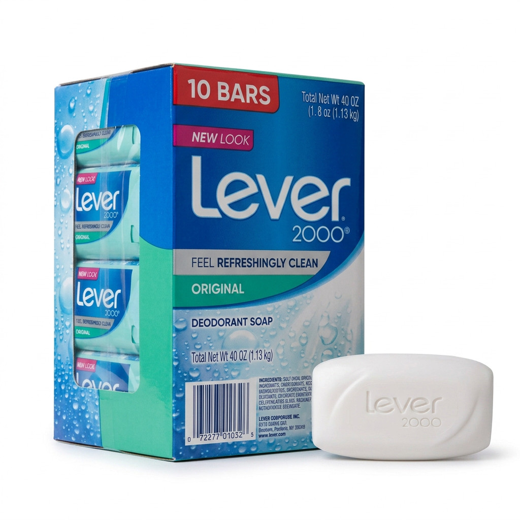 10 PACK Lever 2000 Original Healthy Fresh Skin Bar Soap Boxed, 3.75oz Each – New