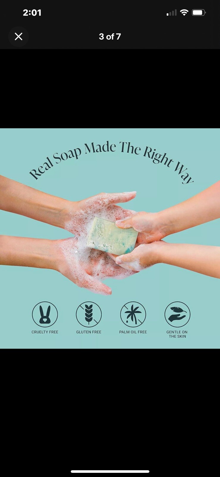 Handmade Artesian Soap Vegan All Natural shea butter Palm Oil Free