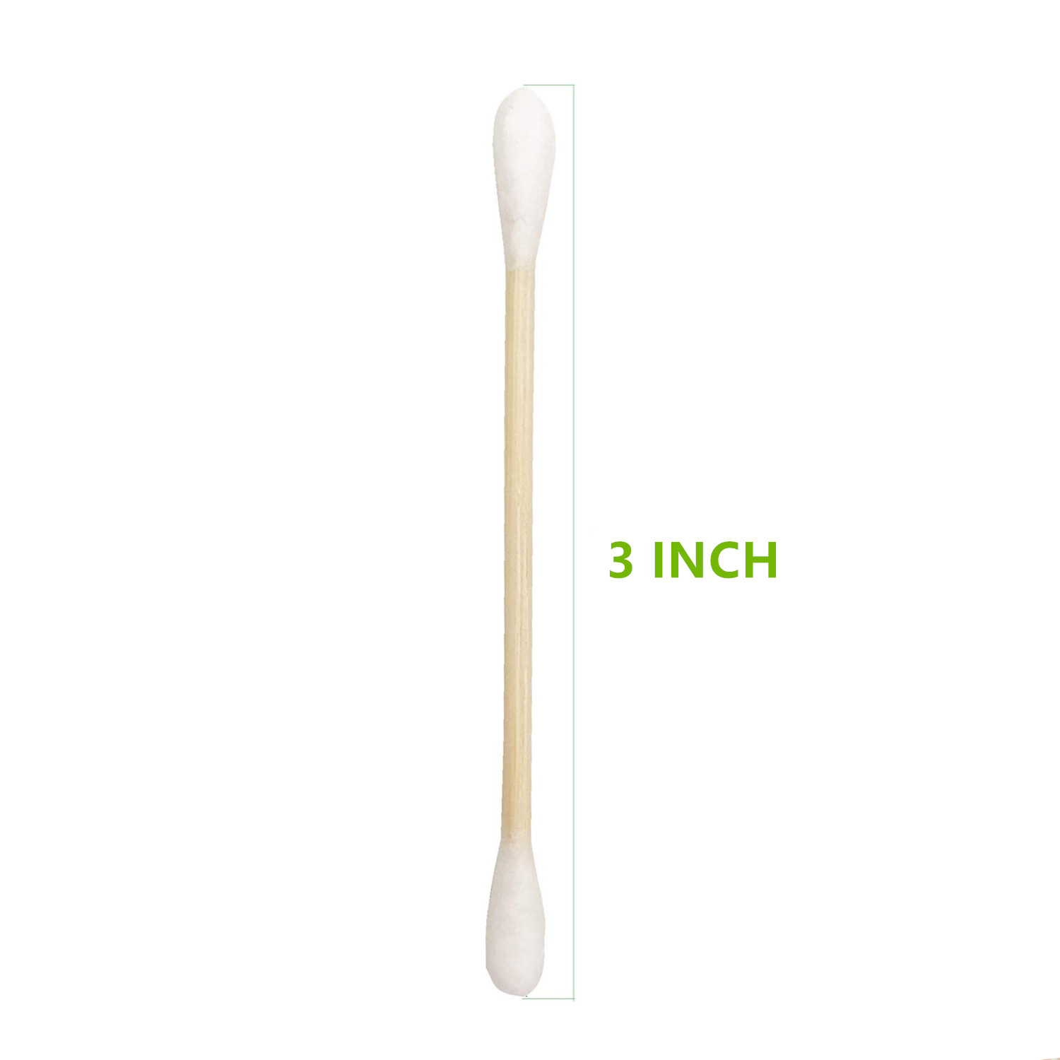 500-1500 Pc Bamboo Wooden Sticks Makeup Double Tip Cotton Swab Buds Applicator