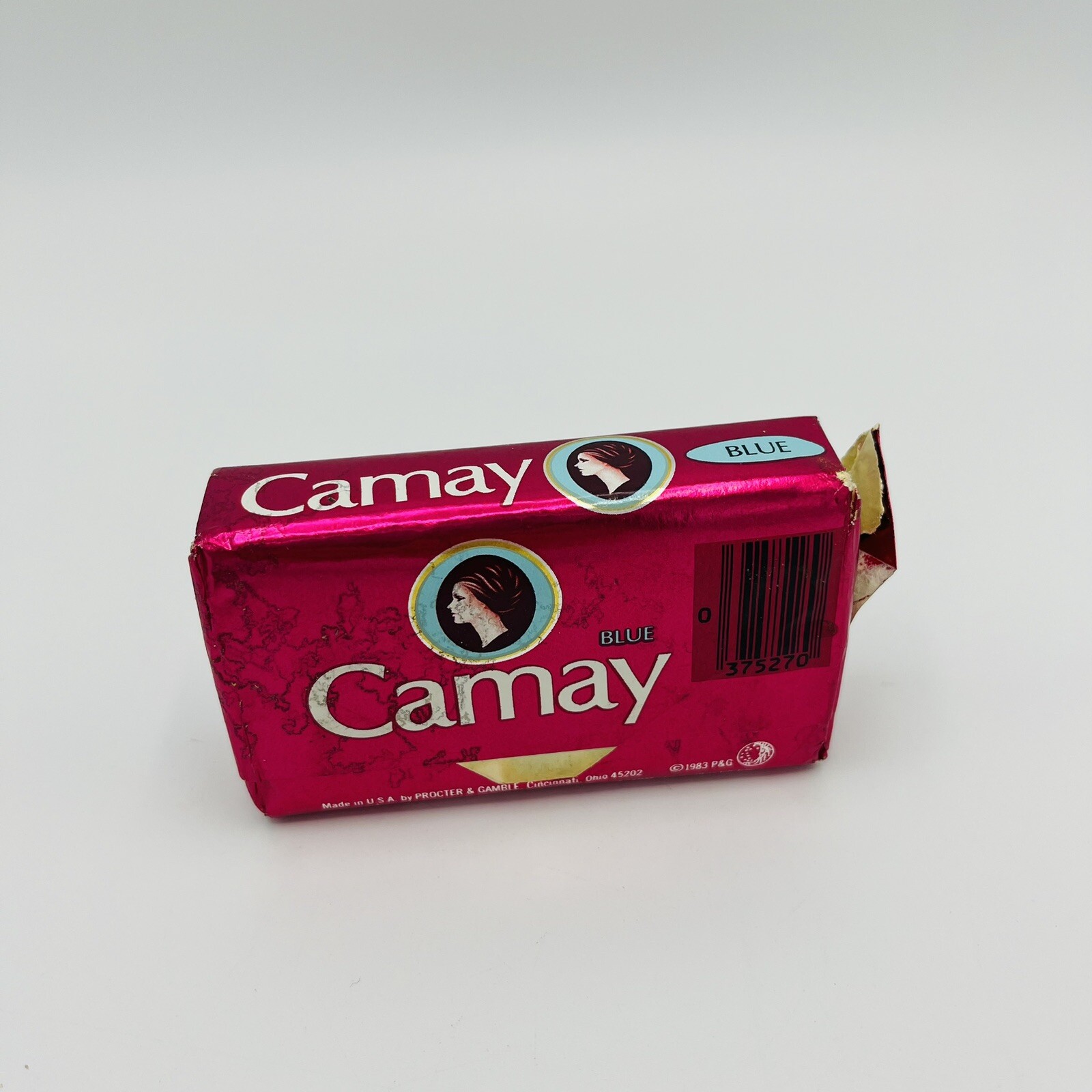 N.O.S. 80’s 1983 CAMAY Soap Bar Blue 5 OZ Pink Coconut Soap Movie Prop