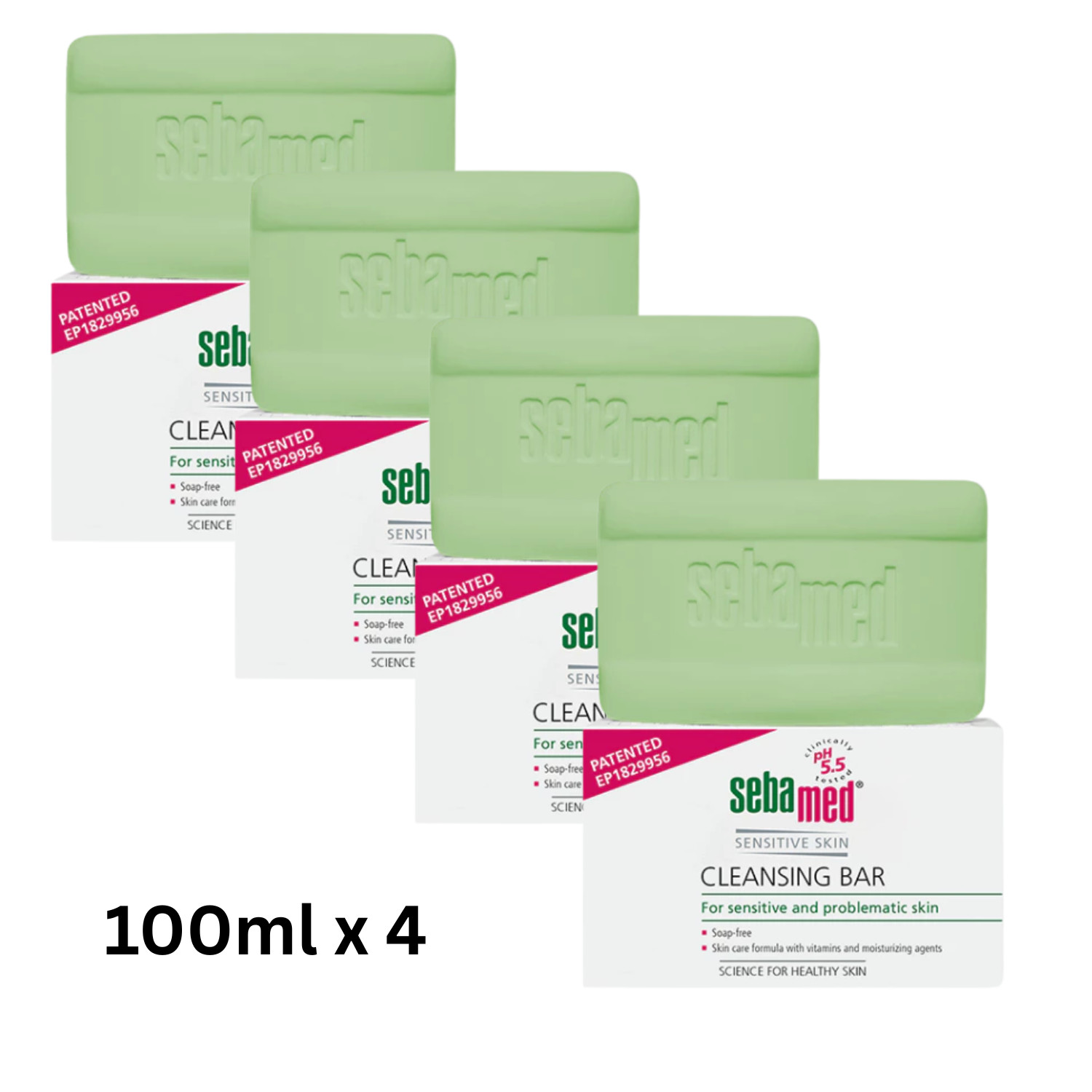 sebamed Sensitive Skin Cleansing Bar 100g x 4Bar