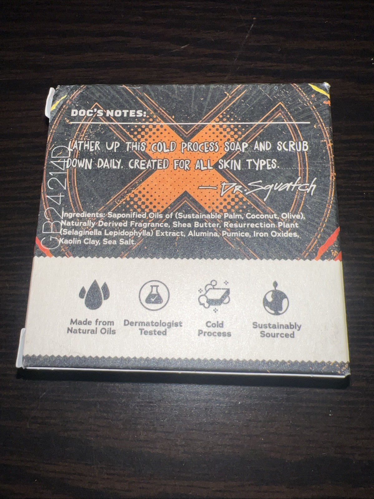Dr. Squatch Marvel X-Men Adamantium Scrub Men’s Exfoliant Bar Soap, 5 oz