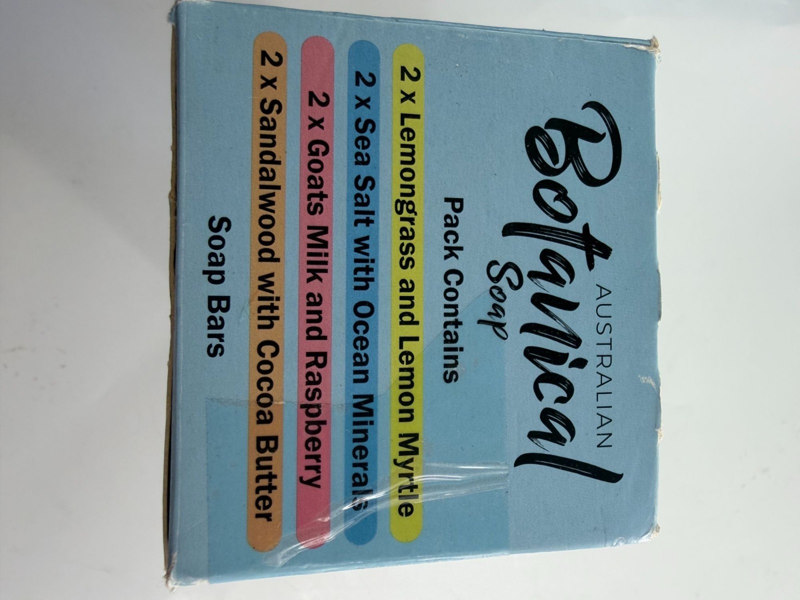 Botanical Australian Soap Gift Set 7 Bars Natural Soap Collection Lemongrass Goa