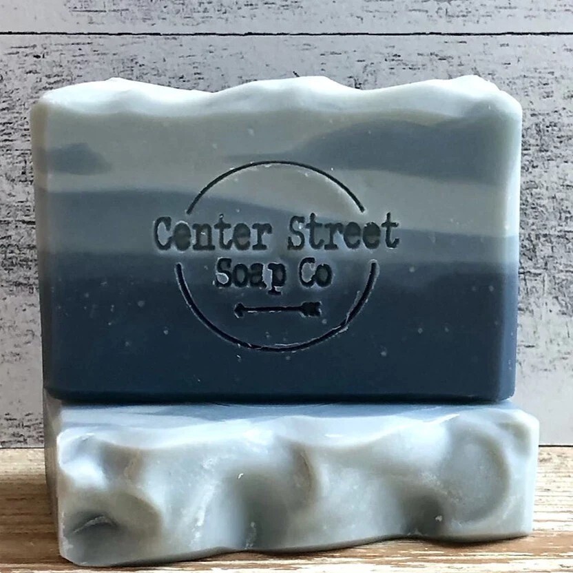 Gourmet Handmade Soap Bars – Midnight Waters -Center Street Soap Co – 5 Count 