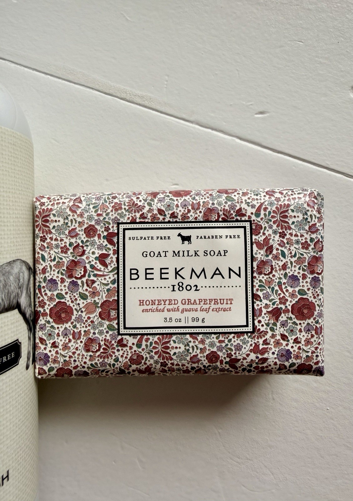 Beekman 1802 Goat Milk Soap Bar Honeyed Grapefruit 3.5 oz Paraben/Sulfate-Free