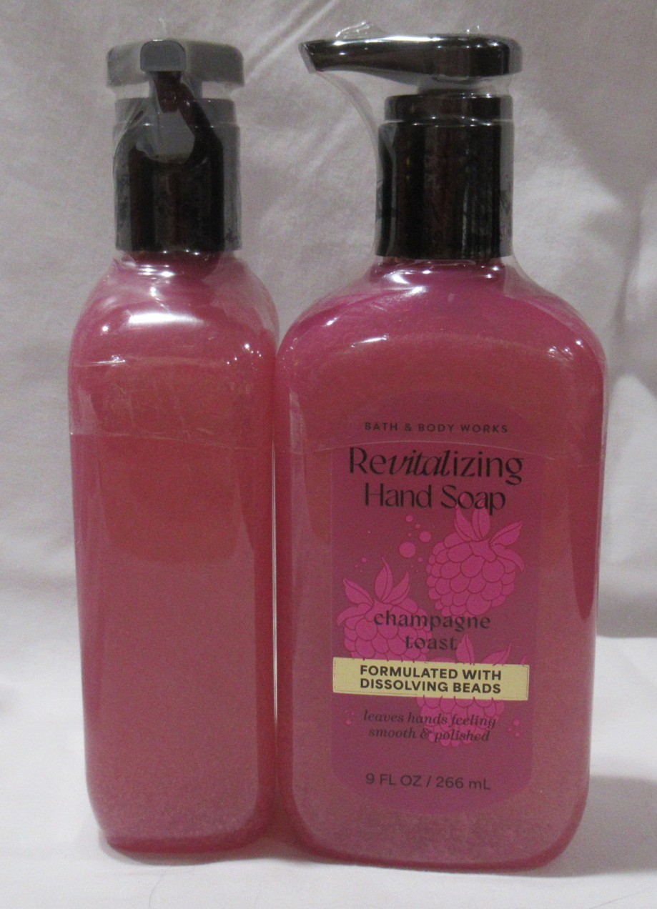 Bath & Body Works Revitalizing Hand Soap Lot Set of 2 CHAMPAGNE TOAST