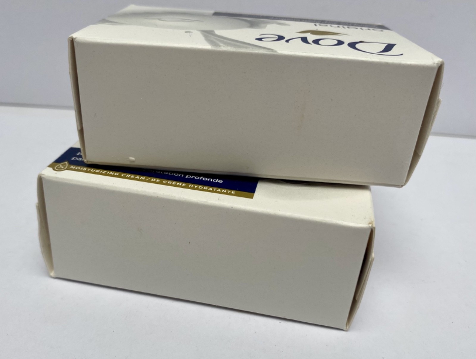 Lot Of Two DOVE White Bar Soap With Moisturizing Cream 3.75 oz 2 New Bars