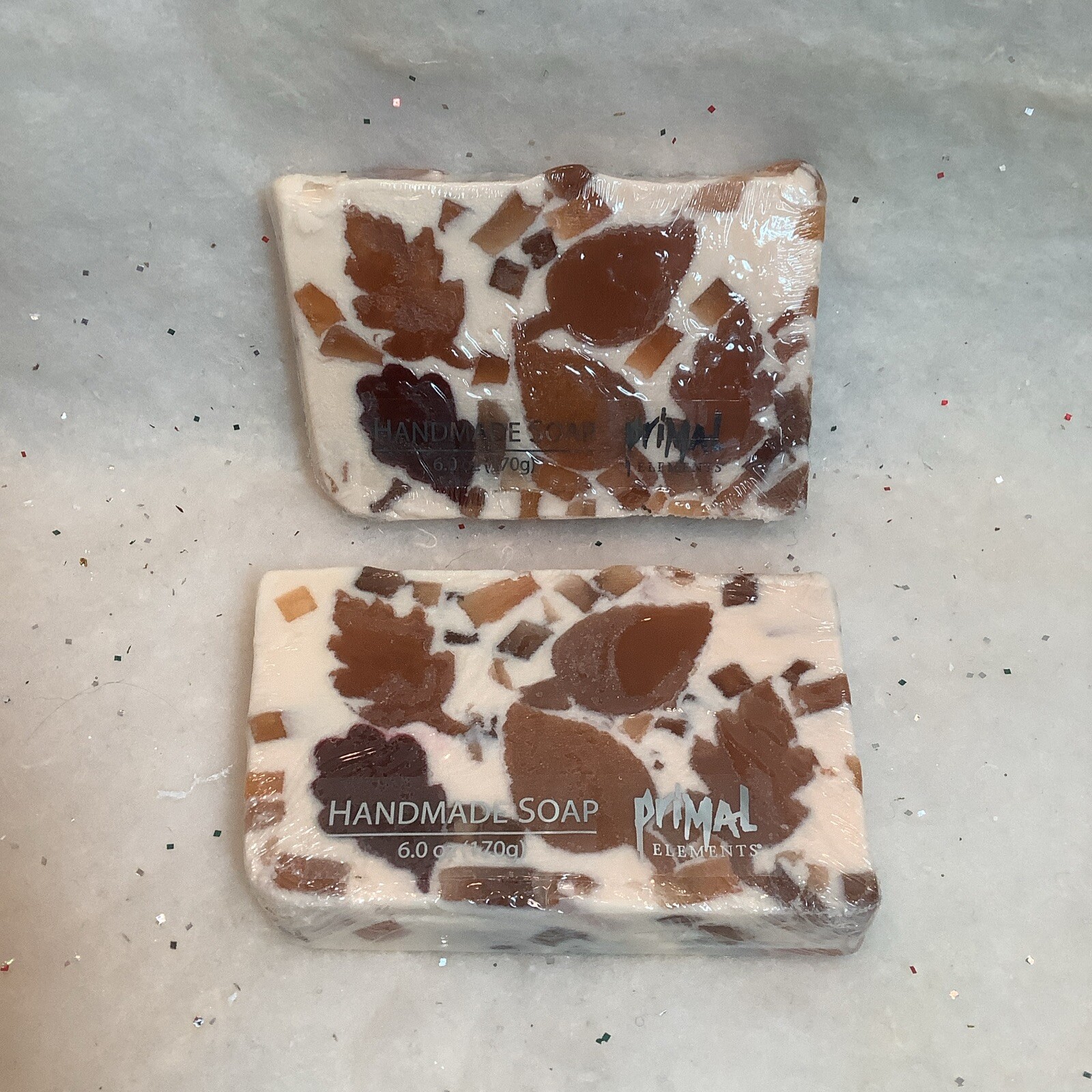 2 New Primal Elements Soap, Autumn Leaves 6 Oz Each