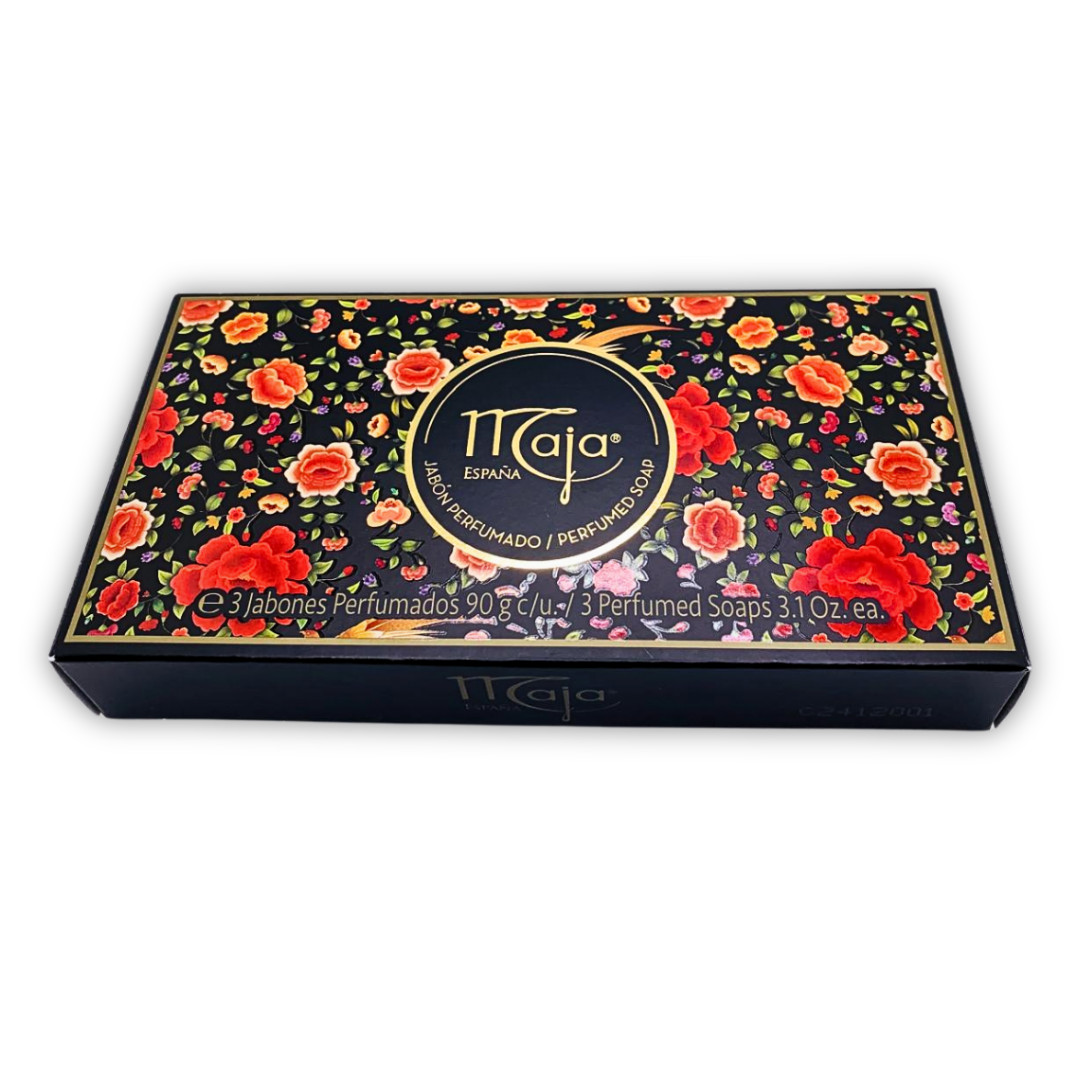 3 Pack Maja Fragrance Bath Soap Bars 3.1 oz Each Classic Spanish Scent