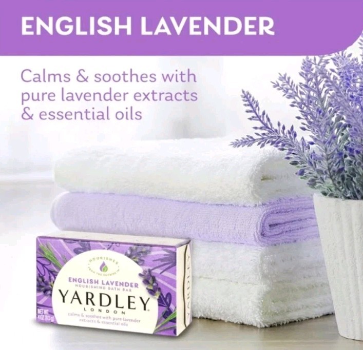 § YARDLEY LONDON (1) 4.0 Oz.🪻🫧 ●ENGLISH LAVENDER●🪻🫧 ≈NOURISHING≈ Bath Bars.