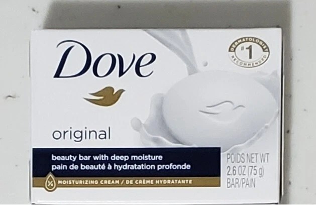 SET OF 1 DOVE White Bar Soap With Moisturizing Cream 2.6 oz