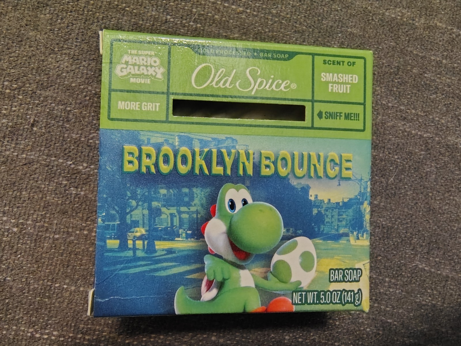 Old Spice Super Mario Galaxy Yoshi Soap Bar Brooklyn Bounce
