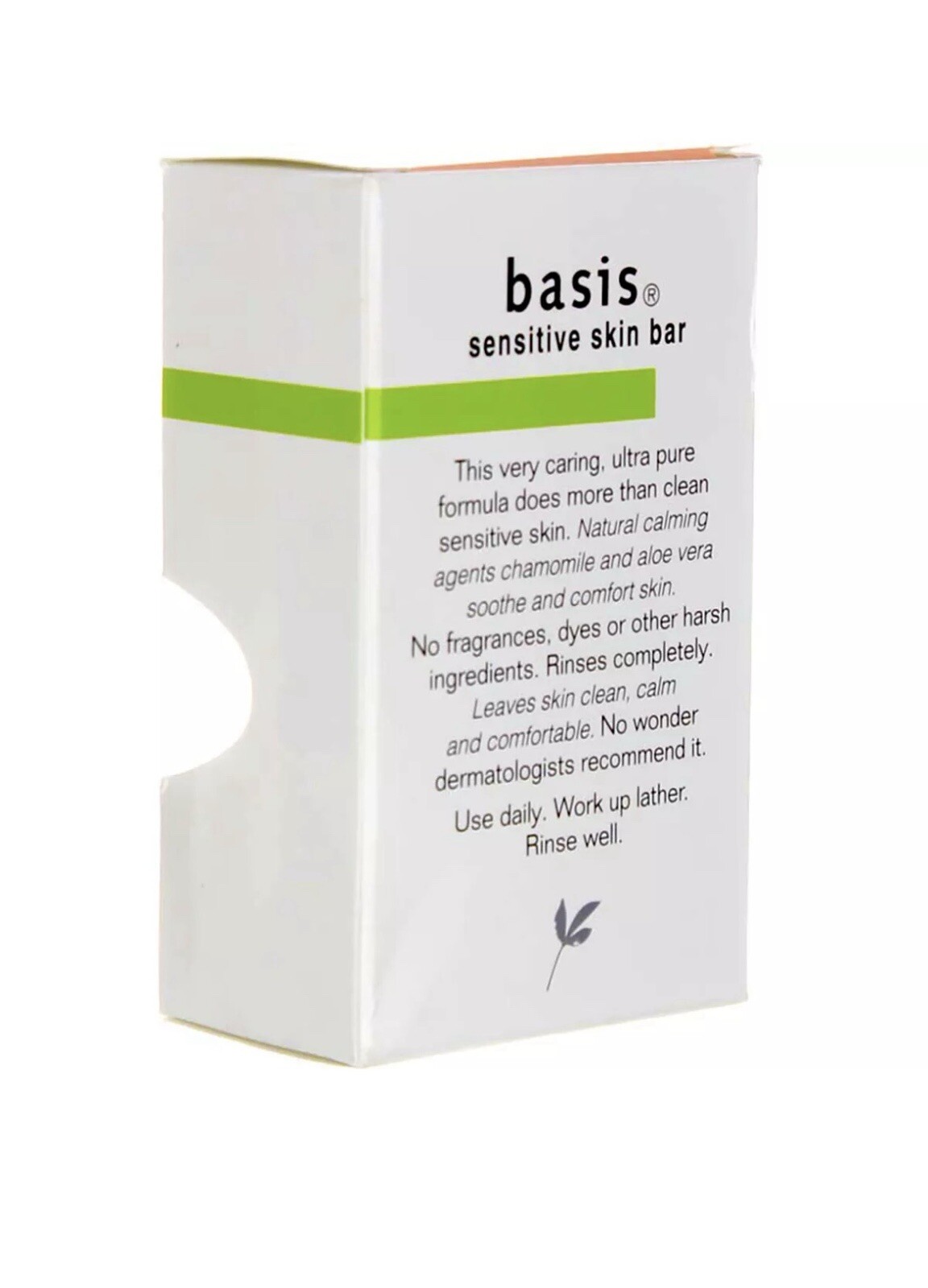 2 Pack Basis Sensitive Skin Bar Soap, Unscented, 4 oz