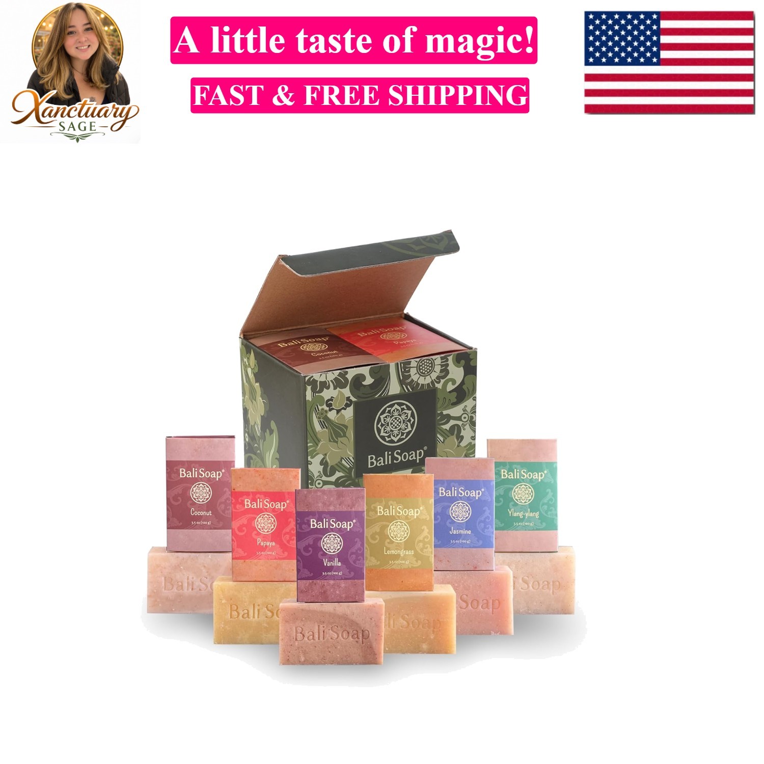 Natural Soap Gift Set – Handmade, Cold Process, Aromatherapy Spa Bar Soap for…