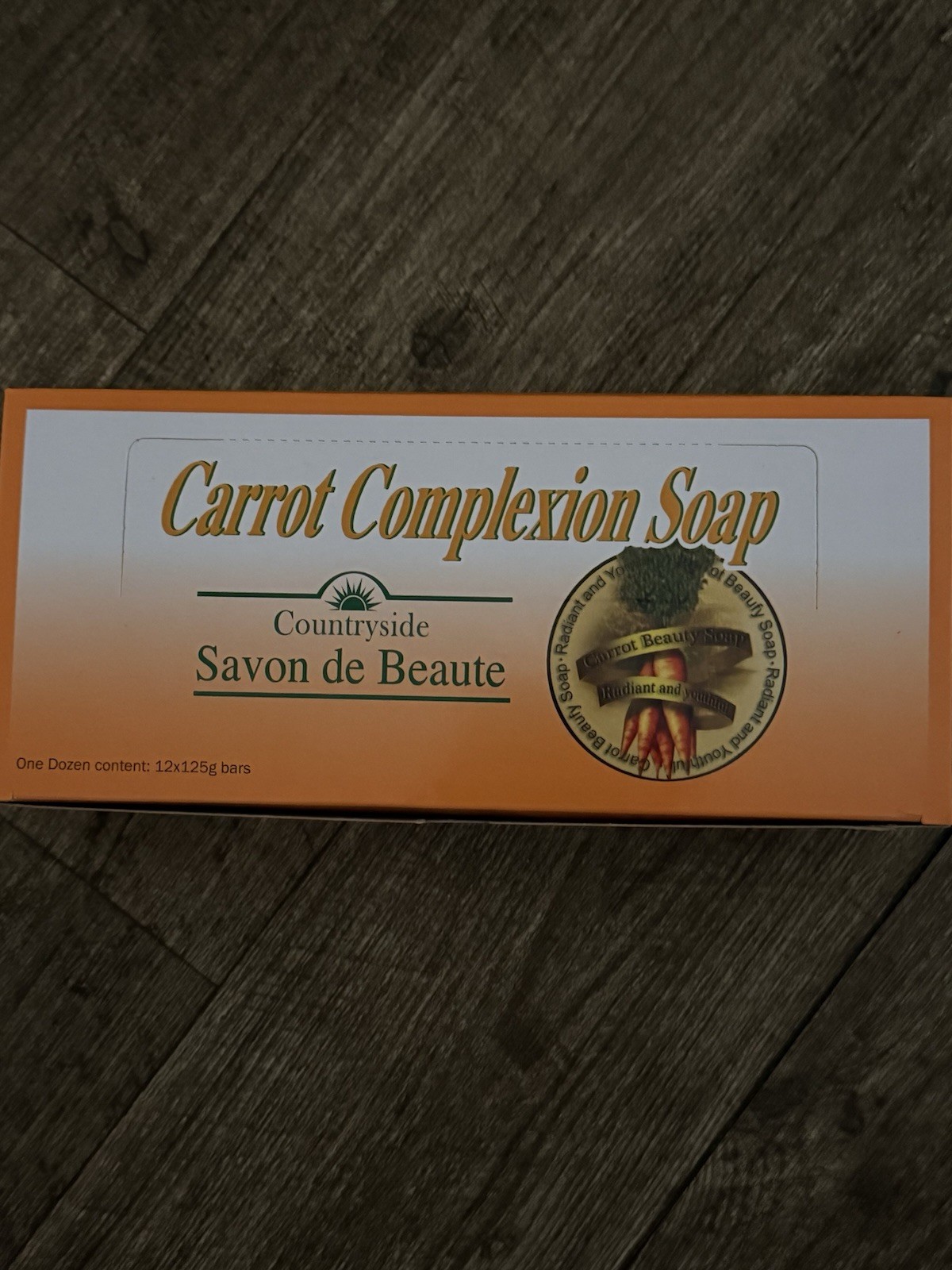 Countryside Savon de Beaute Carrot Complexion Soap 125g Bar, Multipack